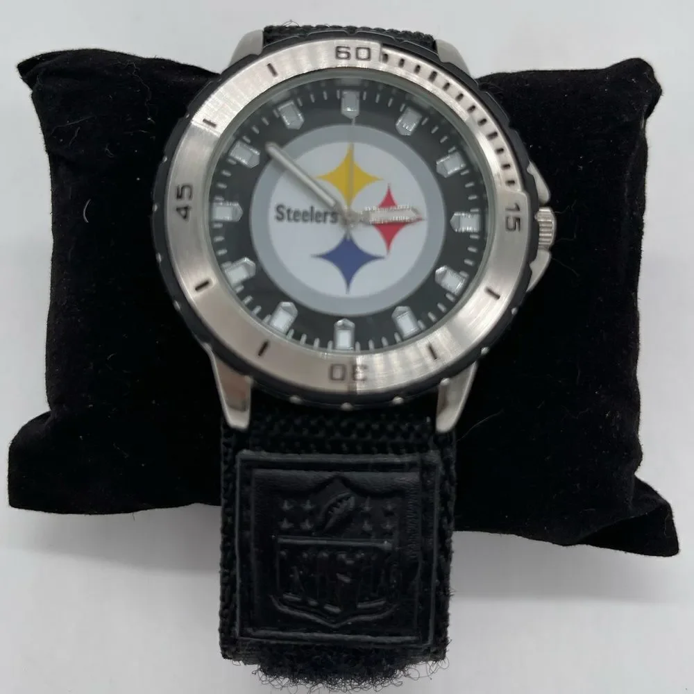 Pittsburgh Steelers Watch with Lighted Hour hand and minute hands